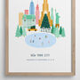 Christmas In New York City Personalised Print, thumbnail 2 of 5