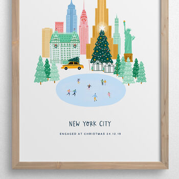 Christmas In New York City Personalised Print, 2 of 5