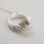 Real Peridot Eternity Necklace August Birthstone, thumbnail 1 of 7