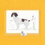 Spencer The Spaniel Illustrated Blank Greeting Card, thumbnail 4 of 10