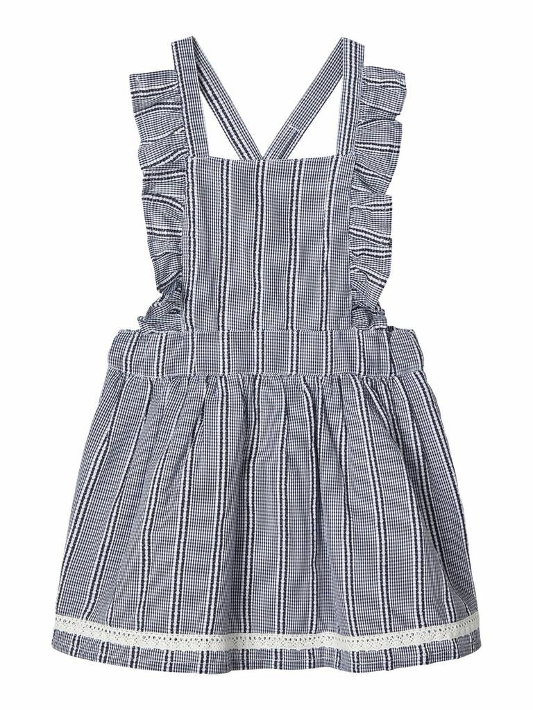 Flora Checked Pinafore Dress, 1 of 3
