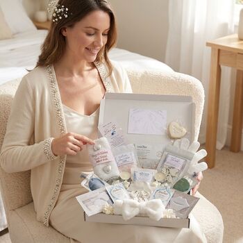 Something Blue Bride To Be Wedding Pamper Hamper, 2 of 12