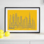 Dubai Skyline Typography Print, thumbnail 5 of 8