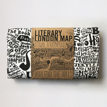 Literary London Map Tea Towel, 2 of 12