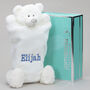 Personalised Embroidery Cream Bear Hot Water Cover Nb, thumbnail 1 of 7