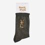 Women's Glitter Socks Black Gold Zodiac Pisces, thumbnail 5 of 5