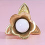 G Decor Brass Flower Doorknobs, thumbnail 7 of 7