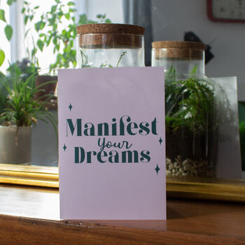 'Manifest Your Dreams' Motivational Print, 6 of 9