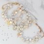 Keshi Pearl Clover Charm Bracelet, thumbnail 3 of 12