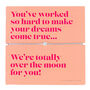 Over The Moon For You | Congratulations Bracelet, thumbnail 1 of 5