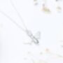 Sterling Silver Bumble Bee Necklace, thumbnail 3 of 6