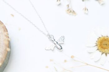 Sterling Silver Bumble Bee Necklace, 3 of 6
