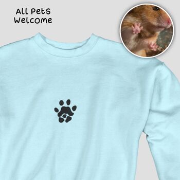Personalised Pet Paw Silhouette Sweatshirt, 3 of 12