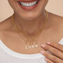 Gold Plated Initial Letter Charm Necklace, thumbnail 3 of 9