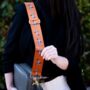 Tan Dressage Horse Bag Strap | Extra Long Crossbody Replacement Bag Strap, thumbnail 1 of 4
