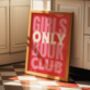Girls Book Club Wall Art Print Gift For Book Lovers Reading, thumbnail 9 of 9