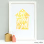 Personalised Love Builds… New Home Print, thumbnail 7 of 11