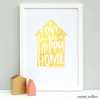Personalised Love Builds… New Home Print, 7 of 11