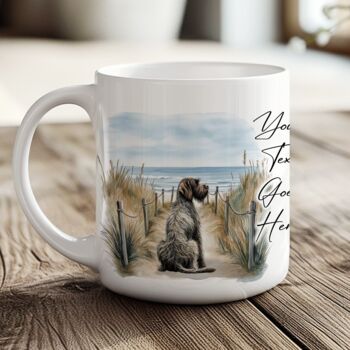 Personalised Wirehaired Pointer Griffon Dog Beach Walk Collection, 5 of 7
