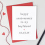 Personalised 'Happy Anniversary To My' Anniversary Card, thumbnail 1 of 3