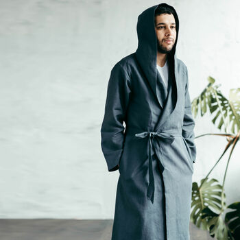 Hooded Robe For Men, 6 of 10