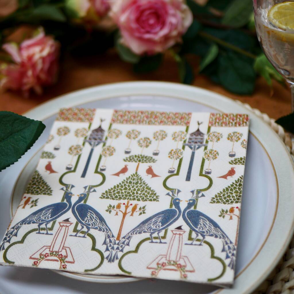 V+A Paper Napkins By Dress For Dinner Tablescapes
