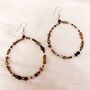 Boho Beaded Hoop Earrings, thumbnail 2 of 3