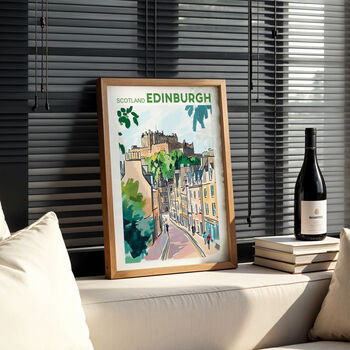 Edinburgh, Scotland Travel Poster, 5 of 8