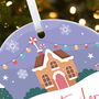 First Christmas New Home Ceramic Disc Hanging Decoration Bauble + Gift Box, thumbnail 4 of 6