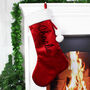 Personalised Luxury Red Christmas Stocking, thumbnail 1 of 4