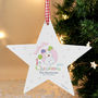 'The Snowdog' My 1st Christmas Wooden Star, thumbnail 1 of 2