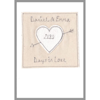 Personalised Cupids Arrow Anniversary / Valentines Card, 2 of 12