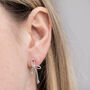 Sterling Silver Ribbon Bow Studs, thumbnail 2 of 5