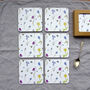 Set Of Six Spring Flower And Bee Melamine Coasters, thumbnail 3 of 5
