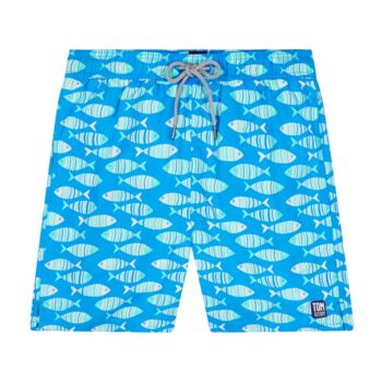 Father And Son Fish Print Matching Swim Shorts, 4 of 8