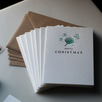 Merry Christmas Pack Of Eight Christmas Cards, 3 of 3