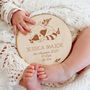 Personalised Wooden Baby Birth Announcement Sign, thumbnail 1 of 2