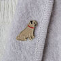 Pug Christmas Dog Pin, thumbnail 2 of 3