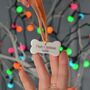 Pampered Pooch Personalised Christmas Tree Decoration, thumbnail 3 of 3