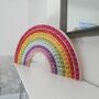 Rainbow Plywood And Wool Pom Pom Decoration, thumbnail 3 of 6