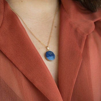 Lapis Lazuli Necklace 14k Gold Filled Natural Gemstone, 3 of 6