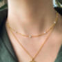 Eos Gold Plated Pearl Choker, thumbnail 2 of 5