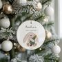 Personalised Baby’s First Christmas Bunny Bauble, thumbnail 2 of 6