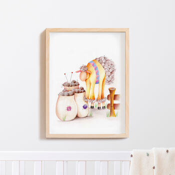 Set Of Three Nursery Wall Art Prints | Girl's Nursery Art | Nursery Decor, 5 of 5
