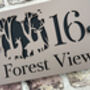 Personalised Deer In Forest House Acrylic Number Sign, thumbnail 2 of 7
