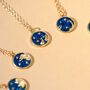 Zodiac Constellation Sign Enamel Coin Necklace, thumbnail 3 of 8