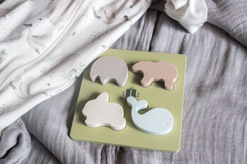 Silicone Animal Puzzle Toy/Baby Teether, 3 of 6