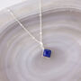 Lapis September Birthstone Necklace Sterling Silver, thumbnail 2 of 7