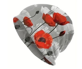 Soft Chemo Headwear Beanie Hat Bandana Various Poppy, 4 of 10