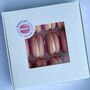 Baby Shower Girl Pink Personalised Macarons Gift Box Of 12, thumbnail 3 of 3